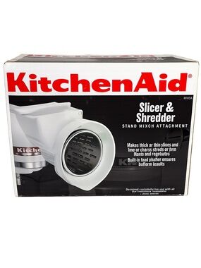 KitchenAid RVSA Slicer & Shredder Stand Mixer Attachment White EUC